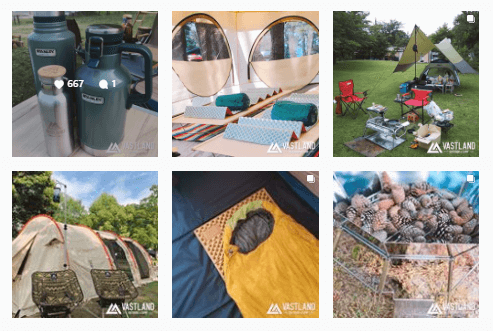 初心者キャンパー必見 キャンプ用品メーカーさんのお洒落なinstagramを紹介します 九州 初心者でも気軽に家族で楽しめるキャンプ 場を紹介するブログ